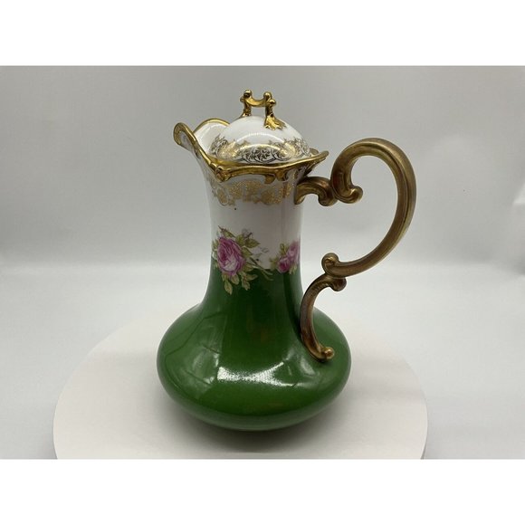 Imperial Crown China Chocolate Pot, Hand Painted, Vienna Austria - Picture 5 of 16